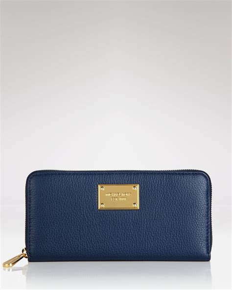 michael kors blue nylon wallet|Michael Kors navy blue wallet.